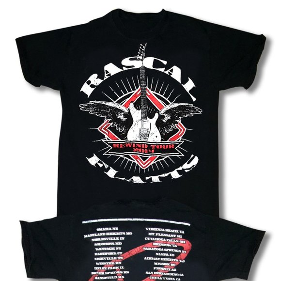 RASCAL FLATTS - 2014 "REWIND" CONCERT TOUR T-SHIRT - Picture 3 of 4